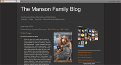 Desktop Screenshot of mansonblog.com